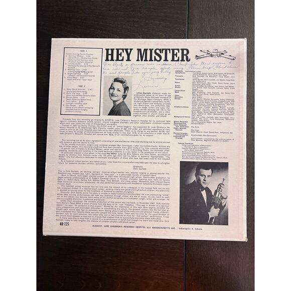 PROMO ONLY LP Danny Thomas LP Hey Mister St. Jude LP Vinyl Record AR-725 ALSAC - Picture 4 of 4